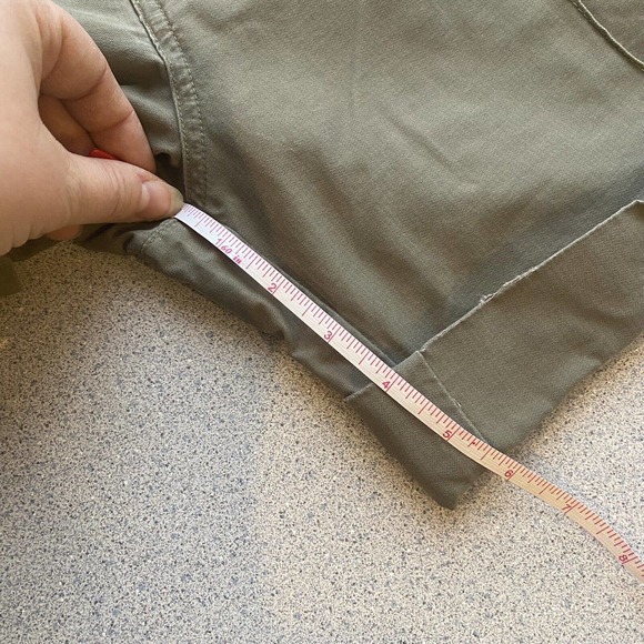 Horny Toad Womens Size 10 Roll Tab Shorts Olive Green Casual Pockets Hiking - Picture 9 of 9